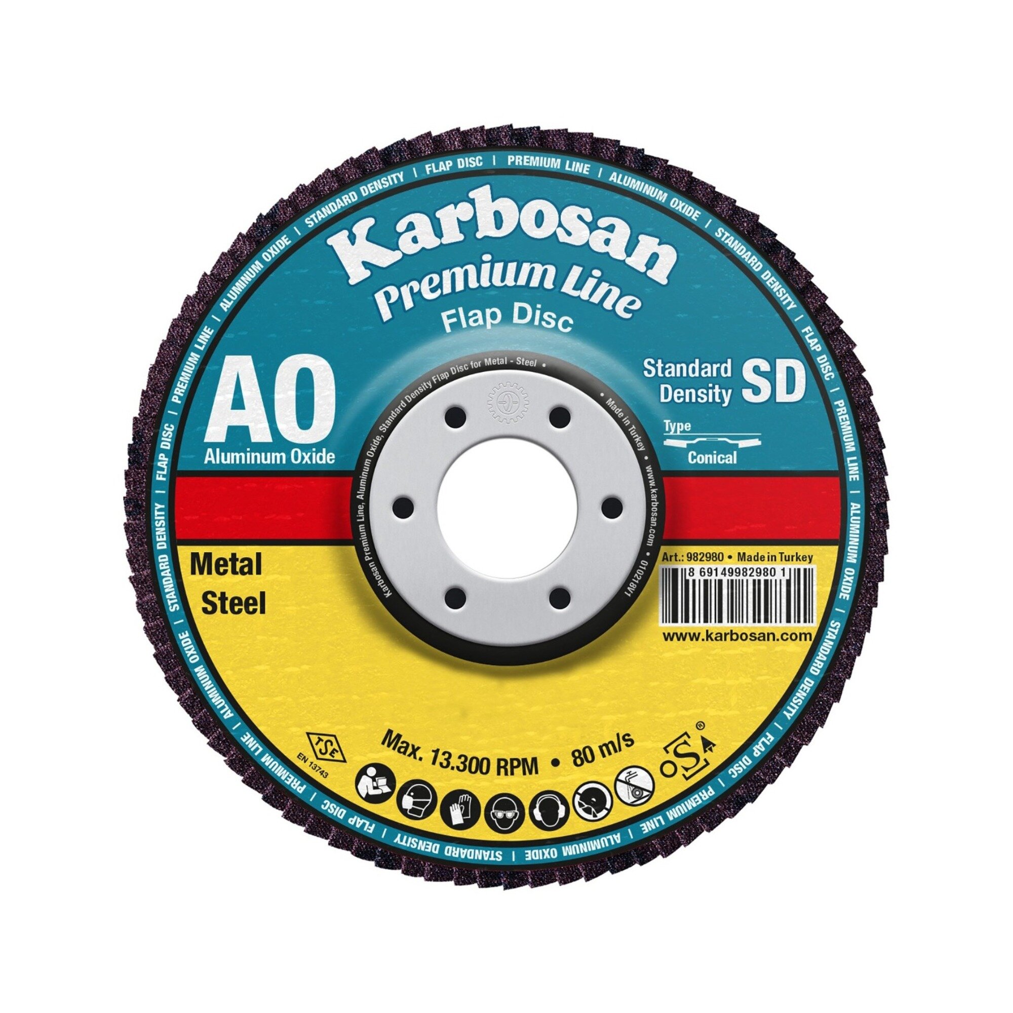 KARBOSAN FLAP AO KIRMIZI 115x22 60 KUM (982980)
